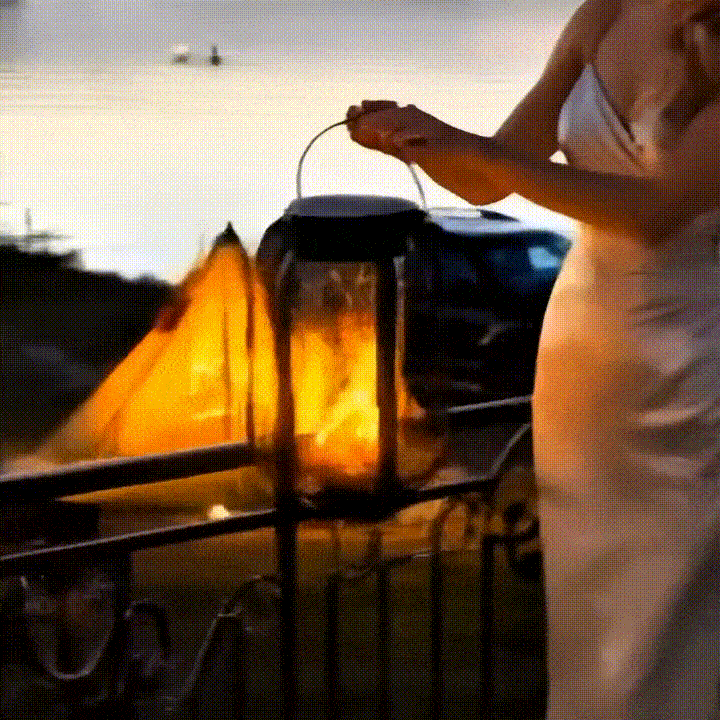Summer Sale -Solar Lantern Outdoor Light with 4 Modes