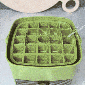 Portable Ice Maker with Lid and Storage Box