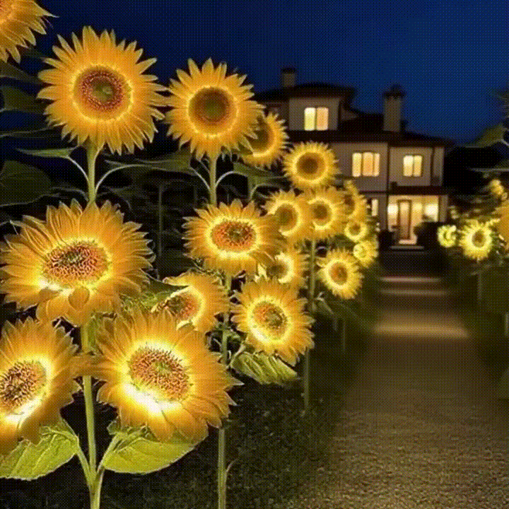 Sunflower Solar Garden Stake Led Lights